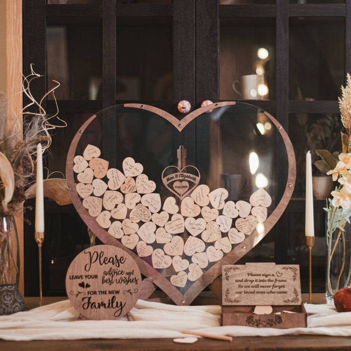 Alternative Wedding Guest Book Boho Acrylic - Wedding by Eli