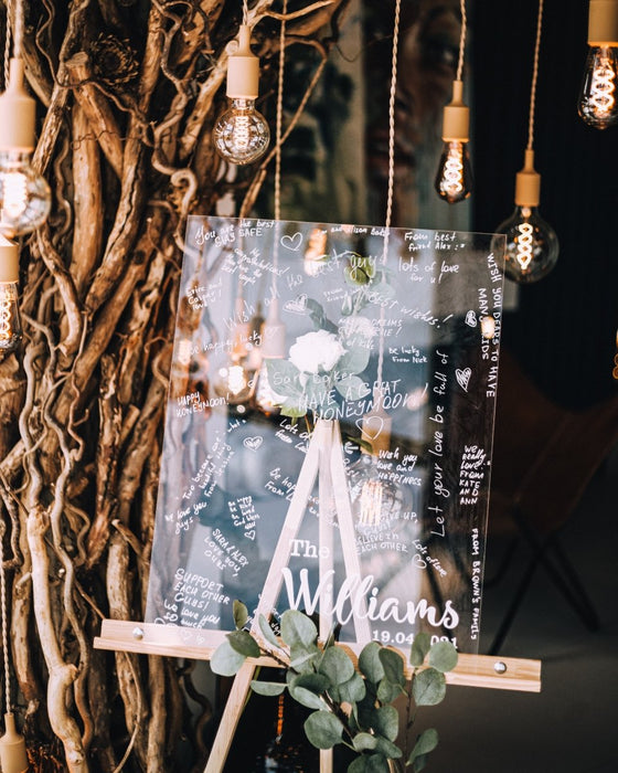 Acrylic Guestbook Rectangle - Wedding by Eli