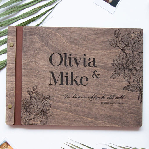 Design & Text + Leather Strip - Wedding by Eli