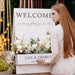 Flower Wedding Welcome Sign, Floral Box Welcome Sign - Wedding by Eli