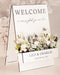 Flower Wedding Welcome Sign, Floral Box Welcome Sign - Wedding by Eli