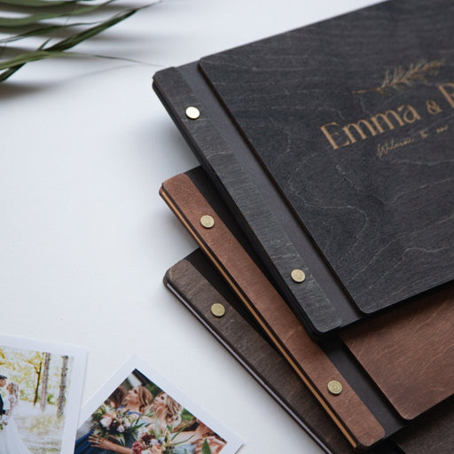 Personalized Photo Album, Polaroid Guest Book Scarbook - Wedding by Eli