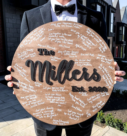 Wedding Guest Book Alternative - Board - Wedding by Eli