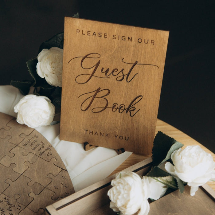 Wedding Puzzle Jigsaw Guest Book Heart - Wedding by Eli