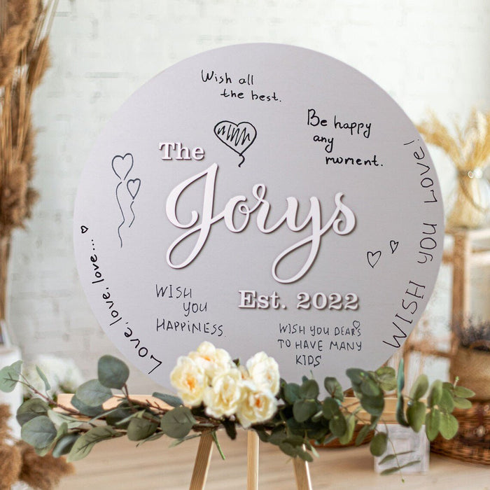 Wedding Guest Book Alternative Colors - Board - Wedding by Eli