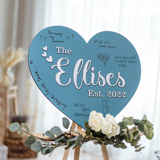 Wedding Guest Book Alternative Colors - Board - Wedding by Eli