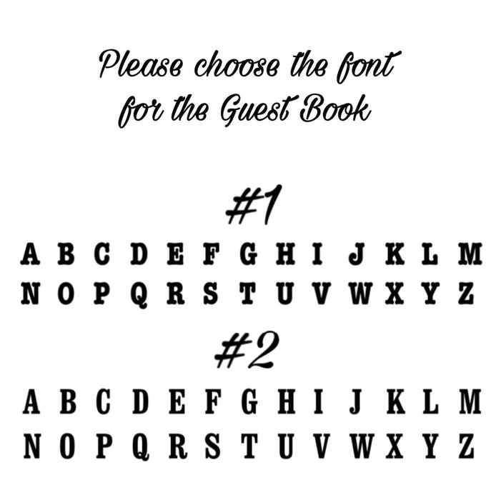 Wedding Guest Book Alternative One Letter in Colors - Wedding by Eli