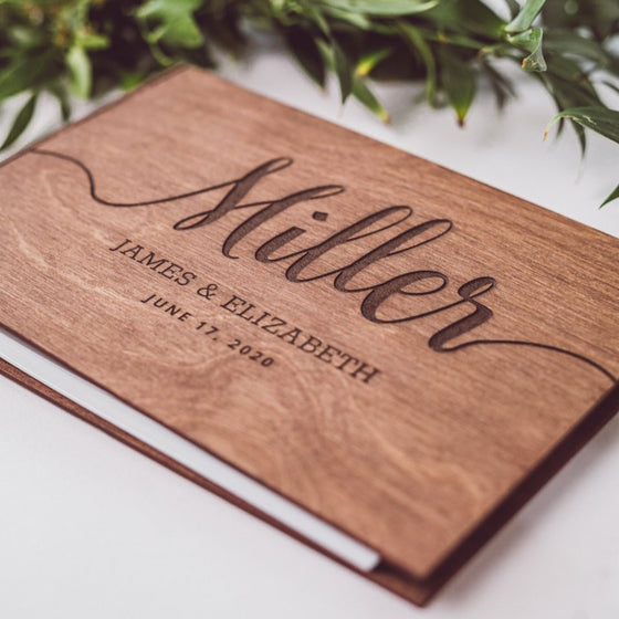 Wedding Guest Book Alternative One Letter in Colors - Wedding by Eli